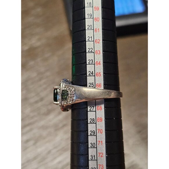 925 Emerald Ring Size 12 - 7.48g - Picture 4 of 5